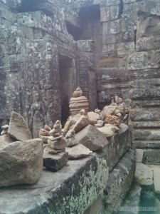 Angkor Archaeological Park - Bayon rock stacking 1