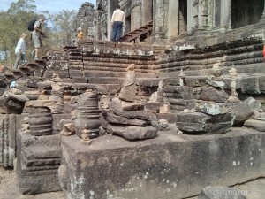 Angkor Archaeological Park - Bayon rock stacking 2