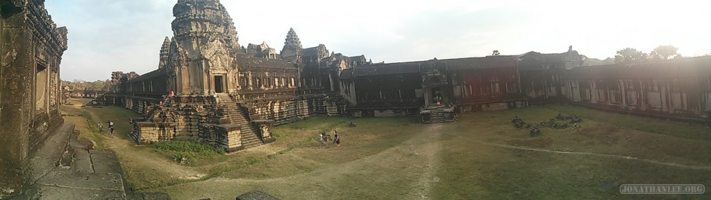 Angkor Archaeological Park - panorama Ankor Wat view 1