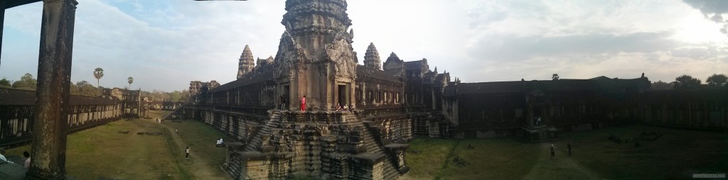 Angkor Archaeological Park - panorama Ankor Wat view 3