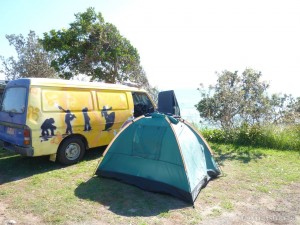 Australia travel camping - camping by campervan