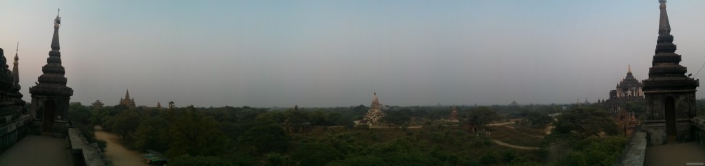 Bagan - panorama Shwegugyi east