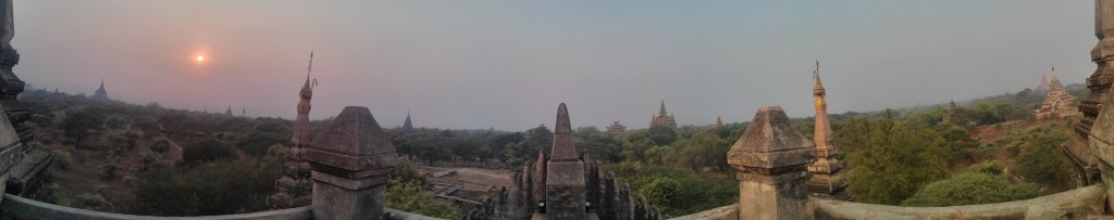 Bagan - panorama Shwegugyi north