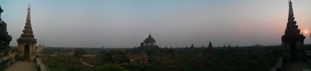 Bagan - panorama Shwegugyi south