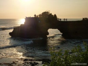 Traveling around Bali - Tannah Lot sunset 1