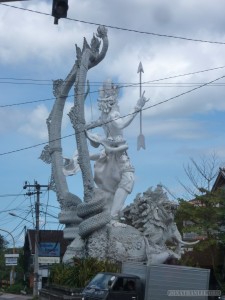 Traveling around Bali - statues