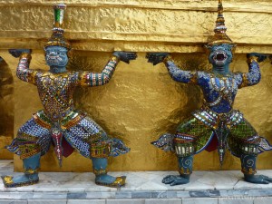 Bangkok - Grand Palace demons and monkeys