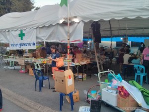 Bangkok again - Lumphini park protests first aid station