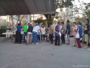 Bangkok again - Lumphini park protests food