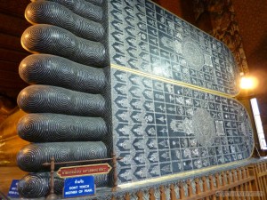 Bangkok - feet of the reclining Buddha