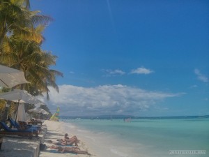 Bohol - hidden beach sunbathing topless