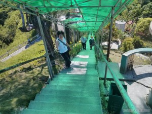 Bohol tour - chocolate hills stairs down