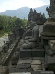 Borobudur - beheaded Buddha