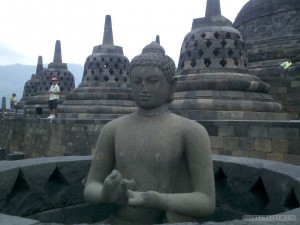Borobudur - stupa with Buddha