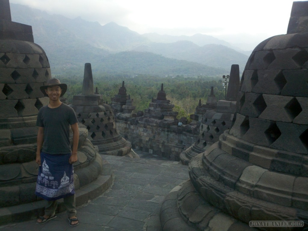 Borobudur - stupas portrait