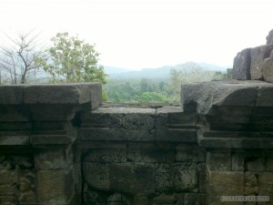 Borobudur - view from Borobudur 1