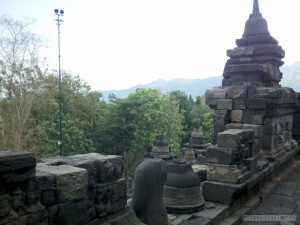 Borobudur - view from Borobudur 2