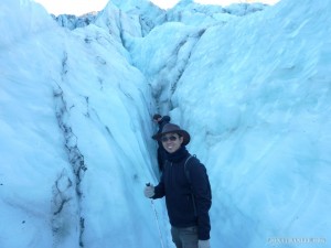 Fox Glacier - horizontal crevasse 1