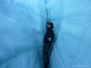 Fox Glacier - horizontal crevasse 2