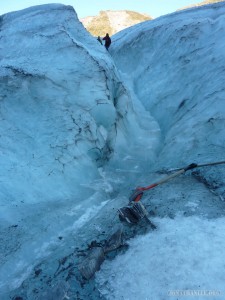 Fox Glacier - pickaxed path