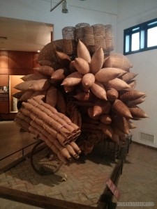 Hanoi - Ethnology museum fish baskets on bike