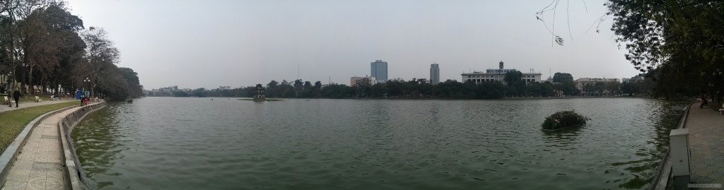 Hanoi - panorama Hoan Kiem Lake 2
