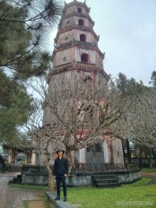 Hue - Thien Mu pagoda portrait