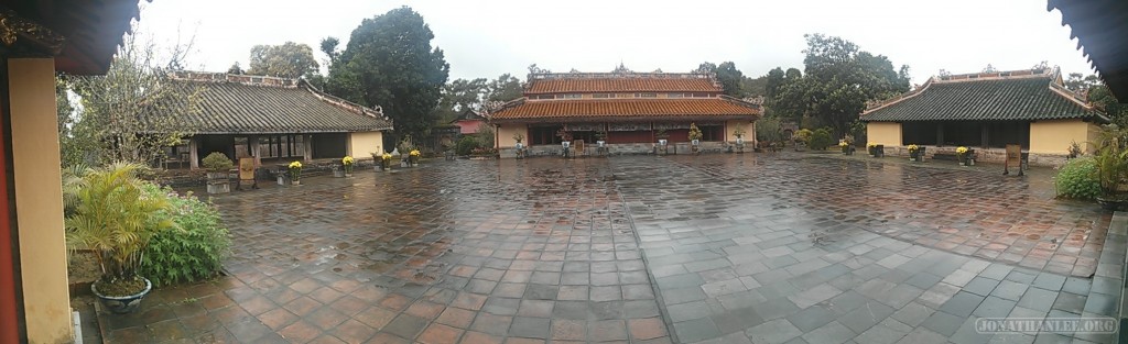 Hue - panorama Minh Mang tomb 1