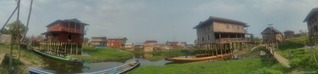 Inle Lake - panorama Maing Thauk harbor view 2