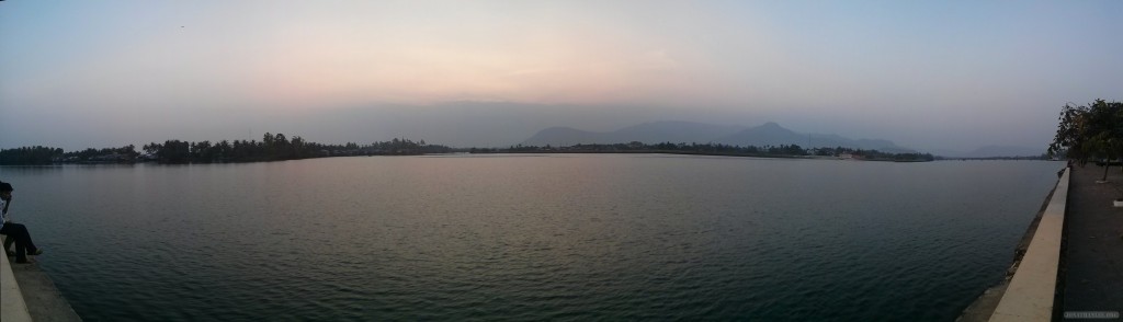 Kampot - panorama river side 2