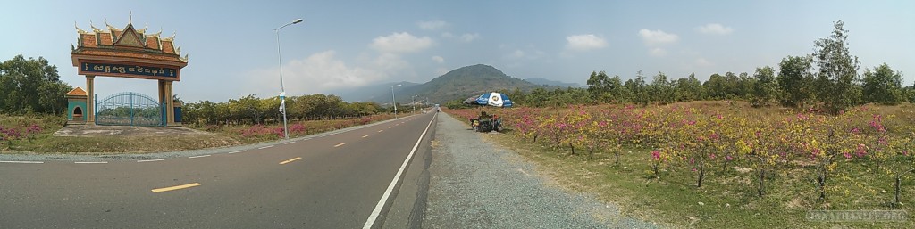 Kampot - panorama road to Bokor