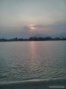 Kampot - river side sunset 1