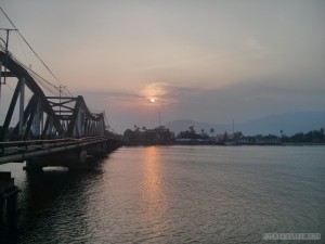 Kampot - river side sunset 2