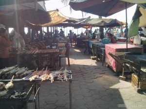 Kep - crab market