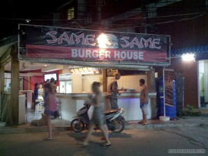 Koh Phangan - same same burger