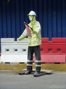 Kuala Lumpur - flag waving dummy