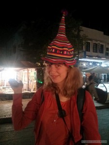 Luang Prabang - Sofie with hat