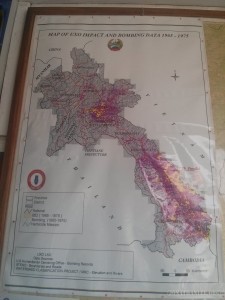 Luang Prabang - UXO Laos bombing map