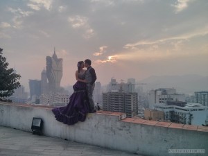 Macau - Guia fortress wedding photo