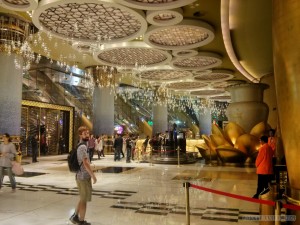 Macau - casino bamboo steamer ceiling