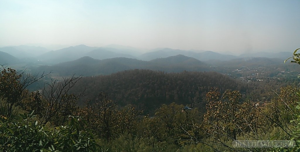 Mae Hong Son - Wat Phrathat Doi Kongmu view 2