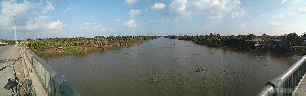Mekong delta - panorama biking view