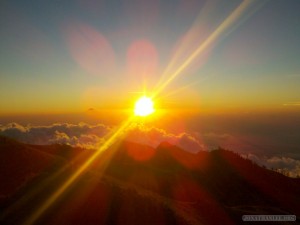 Mount Rinjani - first day sunset
