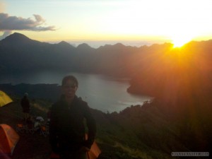 Mount Rinjani - second day sunset portrait