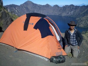 Mount Rinjani - summit camping portrait