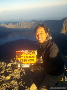 Mount Rinjani - summit portrait 1