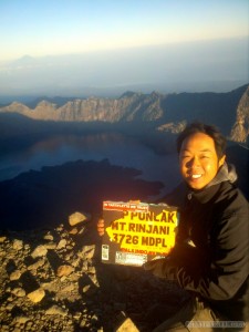 Mount Rinjani - summit portrait 2