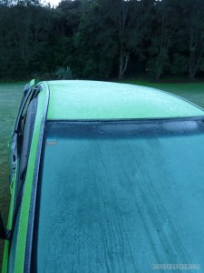 NZ Campervanning - frosty morning