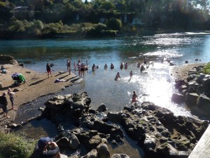 NZ North Island - Ruka Falls river