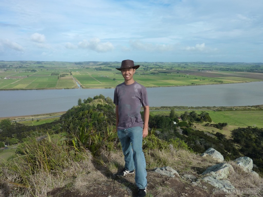 NZ North Island - vantage point portrait